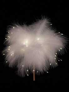 2DeTODO Cute Decorative Feather Lamp - White - View 7