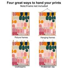 Brushstroke Wall Art Set Of 2 Colorful Abstract Prints Modern Canvas Posters For Living Room Bedroom Office | Frameless/Set Of (Framed) - A - View 6