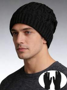 1pc Or 2pcs Unisex Thick Fleece Lined Slouchy Beanie, Fashion Warm Ear Protection Hat, Suitable For Daily Wear, Skating, Skiing In Autumn/Winter - Multicolor - View 13