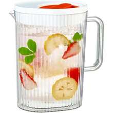 2L Teapot | Plastic Pitcher With Lid, Suitable For Coffee, Juice, Milk, Iced Tea, Hot & Cold Beverages, Easy To Clean - Multicolor - View 6