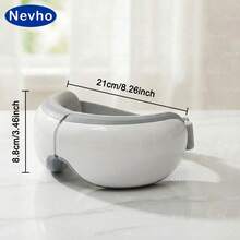 电动眼部按摩器，智能蓝牙眼部按摩器，4种按摩模式，每日按摩，打造迷人双眸，2026年爱自己的一种方式 - 白色 - 查看 4