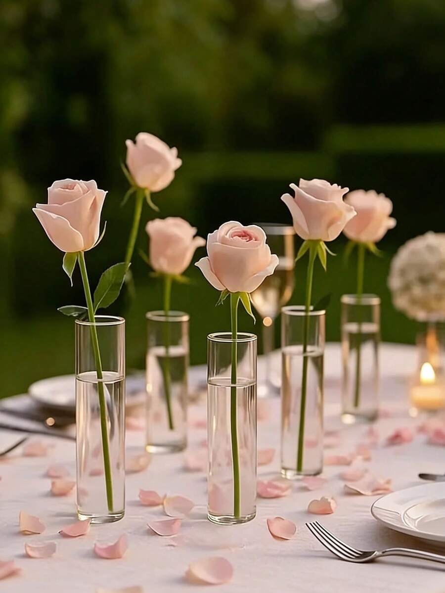 透明蝴蝶造型亚克力花瓶，优雅现代桌面婚礼装饰，家居装饰蝴蝶花瓶，优雅桌面装饰，客厅卧室水培花卉，INS风格家居装饰玻璃花瓶 - B - 查看 1