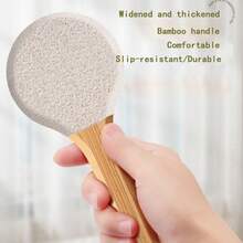 New U-Shaped Foot Scrubber Tool, Removes Dead Skin, Calluses And Heels, Foot Exfoliating Brush - Apricot - View 7