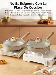 Juego de ollas antiadherentes de 22 piezas, de cerámica antiadherente, de granito. PFOA, plomo y cadmio. Ligero, de calentamiento rápido y uniforme, fácil de limpiar, ultrarresistente, con asas extraíbles de imitación de baquelita. Versátiles ollas de granito aptas para todo tipo de cocinas, incluyendo inducción, gas, eléctricas y vitrocerámica. Diseño apilable o encajable. Se guardan fácilmente en armarios o cajones. Ideales también para camping y viajes en autocaravana - Gris - Ver 9