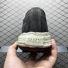 2026 New MMY Retro Distressed Skateboard Shoes, Maison Minara Yasuhiro Leather Casual Sneakers, Lace-Up, Size Run Large - Plus Size Men Shoes - 黑色 - 查看 4