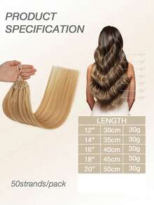 Extensiones de cabello humano - S27/613 - Ver 5