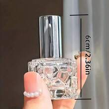 精美水晶装饰香水喷雾瓶 - 可重复灌装，优雅女士礼物，便携式时尚香水喷雾，适用于香水、精油和奢华礼品，时尚化妆配件 | 镶钻 | 优雅女士的最佳旅行礼物 - 白色 - 查看 11