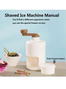 Trituradora y afeitadora de hielo portátil con bandeja de hielo gratis - Sin BPA - Camel - Ver 4