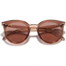 Cyxus Lentes de Sol para Mujeres, Lentes Polarizados Mujeres Lente Retro Protección UV para Conducir, Viajar, Compras - 01-Montura Marrón Lente Marrón 1945 - Ver 9