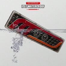 46CM LED Rear Tail Stop Reverse Indicator Light Truck Trailer Caravan Van Lamp Brake Reversing Traffic FogLamp Waterproof 12-24V - A - View 9