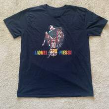 Lionels Messis Rakuten T-Shirt Black XL - 黑色 - 查看 1