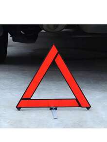 High Visibility Day & Night | Foldable Car Warning Triangle | Portable Roadside Emergency Stop Sign, Plastic Material | Breakdown Safety Equipment. 1 Reflective Safety Triangle, High Visibility Foldable Warning Sign, Plastic Material Not Easy To Damage, Day & Night Reflective Clarity, Quick Deployment For Roadside Breakdown Or Emergency Stop, Portable Design Does Not Occupy Vehicle Space, Solving The Pain Points Of Unclear Warning And Inconvenient Tools In Emergencies. Essential Safety Warning Tool For Drivers - Tripod - View 9