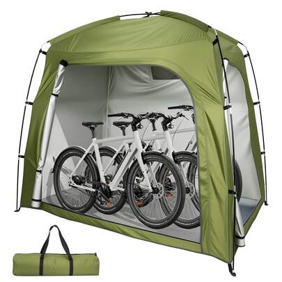 Bike Storage Outdoor For 1- 3 Bikes, 200*120*165cm, Bike Cover For Outside Storage Waterproof Bike Shed With Ventilated Window, Bicycle Cover Bike Tent Bike Store Shelter Storage Tent