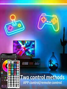 Đèn ngủ/đèn nền TV điều khiển từ xa thông minh đổi màu RGB có hẹn giờ, thích hợp cho phòng ngủ, trang trí ngày lễ, quà tặng, trang trí tường trong nhà, tiệc Halloween, đèn neon RGB thông minh | Mềm mại, điều khiển bằng ứng dụng, cấp nguồn qua USB, sáng tạo, thích hợp cho phòng ngủ, phòng chơi game, tường TV, nhà cửa, Giáng sinh, tiệc tùng, trang trí không khí ngày Valentine, nhà bếp, phòng khách, phòng tắm, tiệc tùng, tủ quần áo - ánh sáng màu - Xem 3