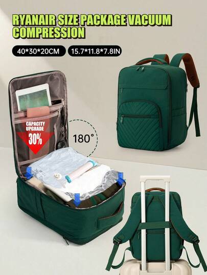 Myco Ryanair Cabin Bag, Airplane Backpack, 40x20x25cm Shoulder Bag, Lightweight Women's Travel Backpack, 2025 New Minimalist Design, Suitable For Middle School Students, Travel, Hiking, Laptop, Nylon Back To School Gift For Men