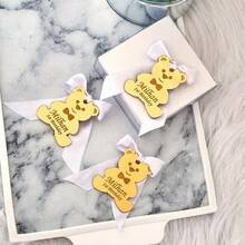 Personalized Teddy Bear Acrylic Tags, Perfect For Baby Showers, Birthday Gifts, And As Decorations To Add Festive Cheer To The Family. - Multicolor - View 6