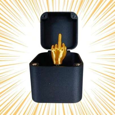 Surprise Prank Box With Spring Loaded Finger For Desk Humor And Gag Gifts