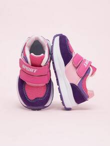 Kids Soft Bottom Casual Sneakers, Fashion Small White Shoes, Unisex Children Sports Shoes - Hot Pink - View 2