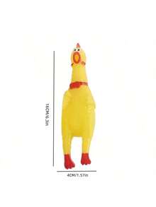 1pc Random Delivery Screaming Chicken Dog Toy, Durable Squeaky Chicken Toy For Stress Relief, Squeeze Toy For Adults - Multicolor - View 7