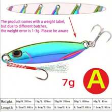 1pc Colorful Metal Spoon Lure With Hook - Electroplated For Freshwater And Saltwater Fishing - Available In 7g, 10g, 15g, 20g, 30g, And 40g Sizes - Essential Fishing Gear - Multicolor - View 12
