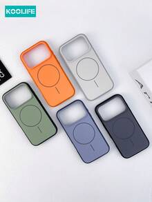 Koolife 1pc Magnetic Color-Matching Phone Case, TPU+PC Material, Skin-Friendly Comfortable, 2.0mm Thickness, Independent Buttons, Support MagSafe Wireless Charging, Anti-Drop Protective Case, Compatible With Apple 17/17 Pro/17 Pro Max - Blue - View 11