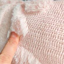 1个毛绒蝴蝶结针织面料汽车头枕颈枕，女士汽车内饰配件 - 毛絨蝴蝶結針織 - 查看 6