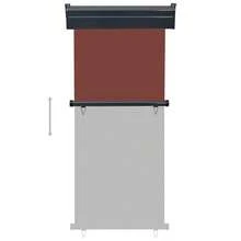vidaXL Balcony Side Awning 85x250 Cm Brown - A - Übersicht 5