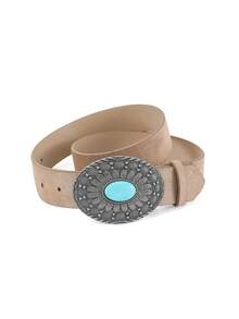 1/2/3件装半椭圆形扣环百搭时尚PU皮革女士腰带 - 腰帶 - 查看 2