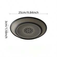 Ceramic Plates With High-End Printed Embossed Deep & Shallow Plates, Japanese Style Tableware, Artistic Dish Presentation Plates, Household Dining Plates - Multicolor - View 16