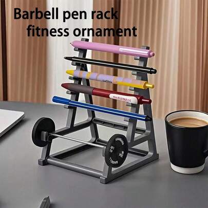 Mini Dumbbell Desktop Storage Box, Creative Office Desk Decor, Pen Holder, Stationery Organizer, Back To School Decoration, Home Decor Accessories