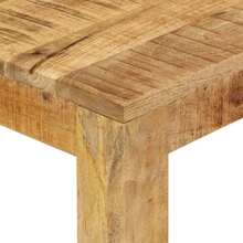 vidaXL Esstisch 110x55x76 Cm Massivholz Mango - Màu vàng - Xem 5