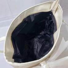 闪亮水钻蝴蝶结装饰婚礼手提包 - 拉链新娘托特包，适合婚礼、派对、舞会、新娘送礼会 - 优雅时尚，适合摄影和特殊场合 - 彩色 - 查看 3