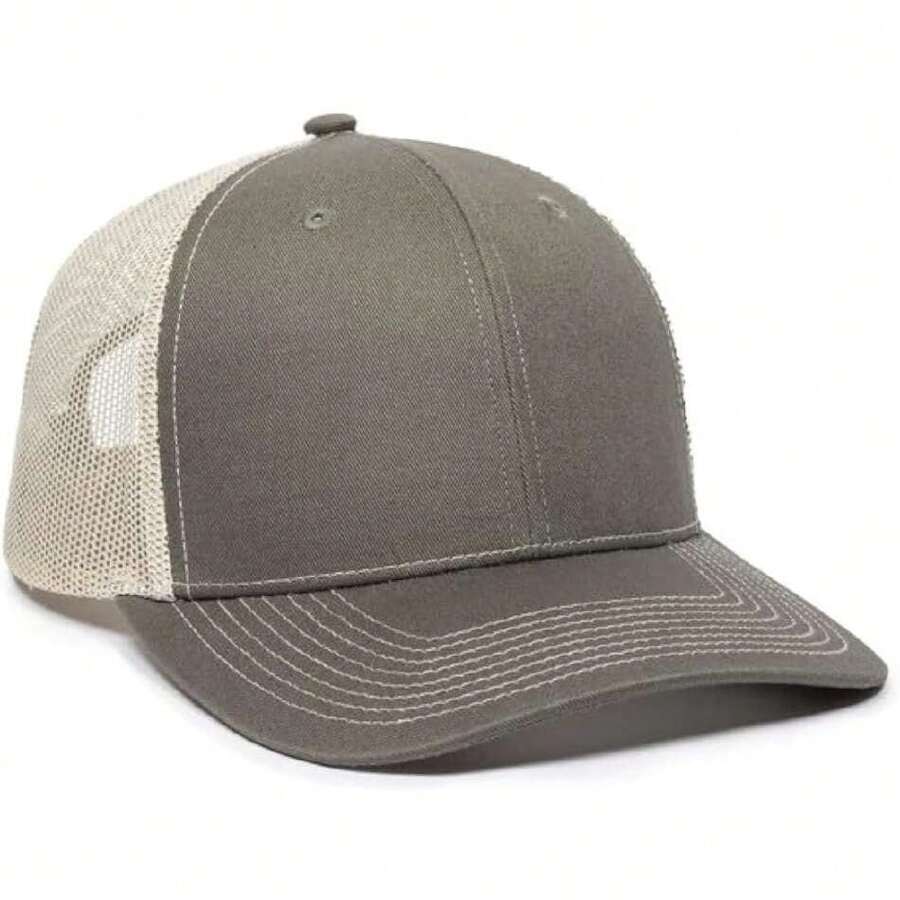 Men Baseball Cap - Red and White - View 1