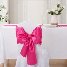 Hot Pink Table Runner 12x108 Inches Long, Satin Silk-Like Smooth Table Decor For Wedding Birthday Party, 12 Pack - 亮粉紅色 - 查看 5