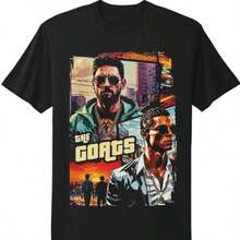 Lionels Messis #10s And Cristianos Ronaldos #7s GOATs Graphic T-Shirt1 - Black - View 1
