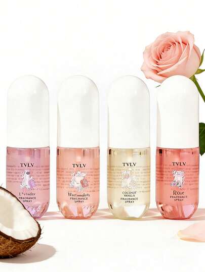 1个限量版室内/室外香薰空气清新剂，多层增强喷雾，蕴含持久清新迷人的椰子香草、玫瑰、薰衣草和西瓜香氛，是约会、聚会、旅行、度假、居家、酒店、办公室的理想之选。