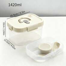 Double Layer Transparent Plastic Bento Box With Sauce Dish And Tableware, Sealed And Leak Proof Fruit Salad Food Container, Reusable Lunch Container, Suitable For Students Adults To Use In School, Office, Travel, Camping, Picnic, And Back To School - Multicolor - View 13