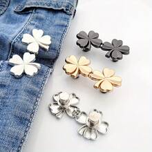 4-Leaf Clover Detachable Buckle Waist Cincher, Adjustable Waist Reducer For Jeans Without Sewing - Multicolor - View 10