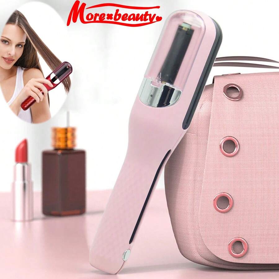 MORE BEAUTY erramienta para el peinado, cortador automático de puntas rizadas, eliminador de puntas rizadas, cuidado capilar para cabellos dañados y frágiles, herramienta de cuidado capilar universal para hombres y mujeres, tijeras portátiles con carga USB, abrazadera eléctrica automática, opción ideal como regalo para mujeres en eventos especiales. Peinadora profesional recargable 2 en 1 para peinado y secado, suave para el cuidado del cabello, peine combinado para peinado y rizado, plancha caliente portátil, calentamiento rápido, peine de peinado mini para uso doméstico y viaje.