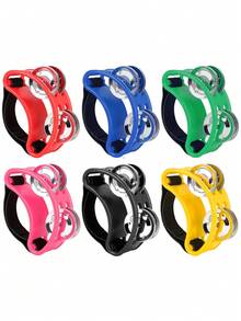 1pc Double Row Ankle Bells Cajon Drum Bongo Drum Ankle Bells Rack Percussion Instrument - Multicolor - View 2