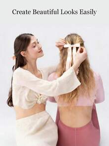 1pc Magnetic Butterfly Hair Clip - 2026 Magnetic Hair Styling Clip, Mini Butterfly Hair Clip, Strong Non-Slip Magnetic Clip, Seamless 2-In-1 Magnetic Tropical Sunset Hair Clip For Women - Multicolor - View 2