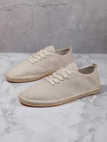 Men's Breathable Sweat-Wicking Non-Slip Woven Fisherman Shoes, Versatile Slip-On Loafers - Beige - View 15