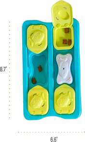 Juguete para gatos Catstages Kitty Cube, rompecabezas interactivo con premio, color azul - Blanco - Ver 8