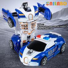unilabo Juguete de coche de carreras transformable - Coche de carreras deslizante por inercia - Transformación automática - ¡Un regalo perfecto para que las mamás se lo den a sus hijos! Mini artículos, recuerdos de fiesta de coches de carreras, juguetes de coches para niños, coches de carreras, juguetes para niños, coche de carreras para niños, juguetes para niños, coche robot, juguetes de cumpleaños para niños, de vuelta a la escuela, ¡regalo de Pascua! - Multicolor - Ver 12