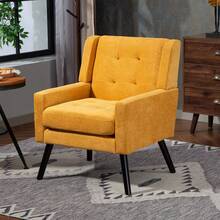 Home Theater Seating - Yellow + Upholstered - View 12