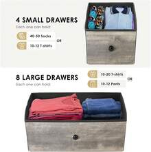 Storage Drawers - Gri+siyah - Görünüm 4