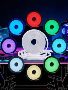 Đèn ngủ/đèn nền TV điều khiển từ xa thông minh đổi màu RGB có hẹn giờ, thích hợp cho phòng ngủ, trang trí ngày lễ, quà tặng, trang trí tường trong nhà, tiệc Halloween, đèn neon RGB thông minh | Mềm mại, điều khiển bằng ứng dụng, cấp nguồn qua USB, sáng tạo, thích hợp cho phòng ngủ, phòng chơi game, tường TV, nhà cửa, Giáng sinh, tiệc tùng, trang trí không khí ngày Valentine, nhà bếp, phòng khách, phòng tắm, tiệc tùng, tủ quần áo - ánh sáng màu - Xem 4