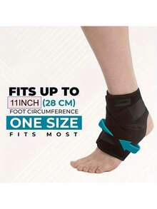 1pc Adjustable Ankle Support Strap, Compression Wrap For Sports, Running, Basketball, Volleyball To Prevent Sprain, Recovery, Unisex Gym Accessory - A - View 8
