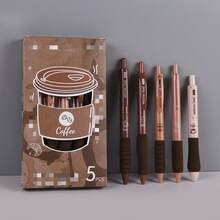 5pcs Neutral Ballpoint Pens, Suitable As Back To School Gifts For Classmates And Friends - Multicolor - View 13