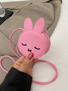 1件可爱女孩小巧高端卡通小兔子迷你斜挎包，配有小熊图案，时尚新潮，清新亮丽的配色，青春靓丽的女孩风格，可斜挎，肩带可调节，休闲又不失时尚，非常适合外出，也可以作为礼物送给朋友。 - 彩色 - 查看 8